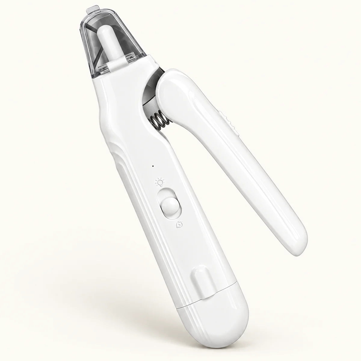White Vyro Paw Care Duo combined clipper and grinder, styled studio illustration